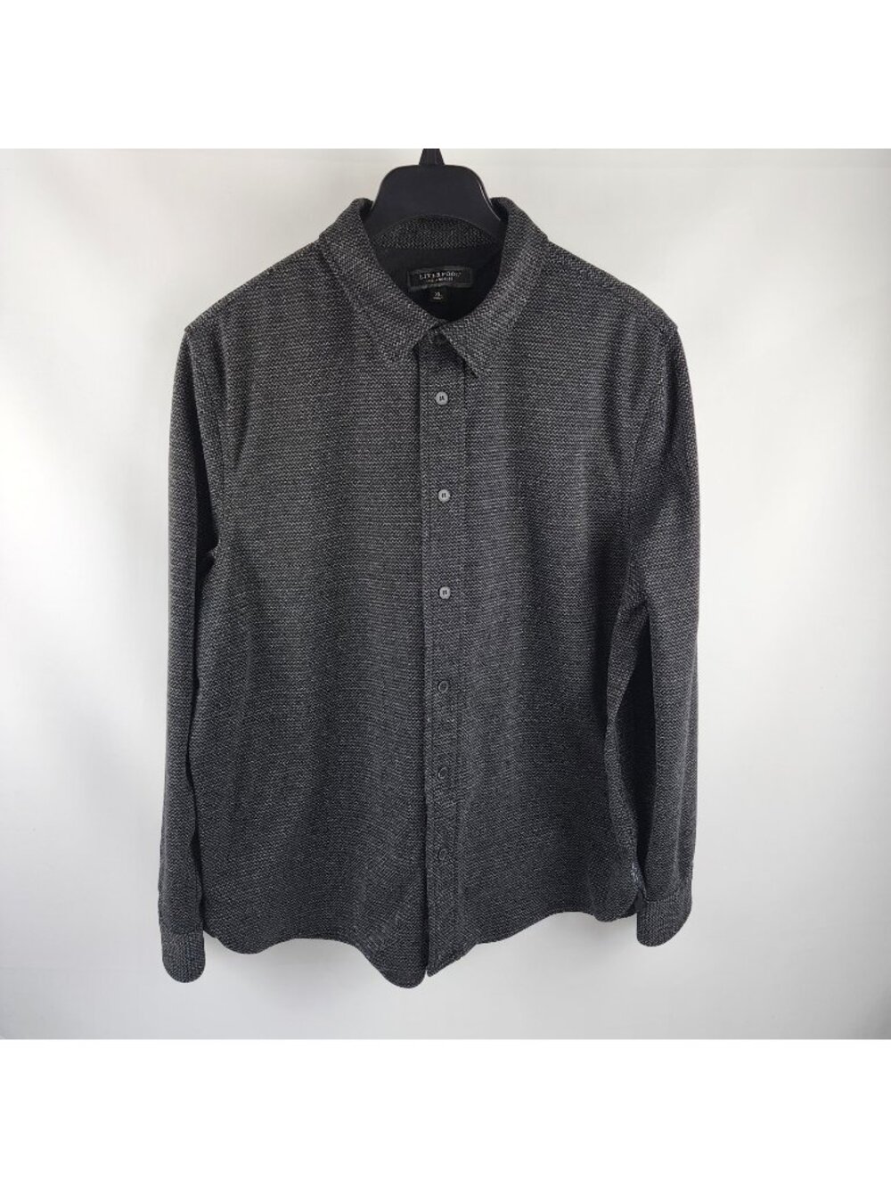 Liverpool Shirt Mens XL Black Los Angeles L/S Button Up LG944MW3